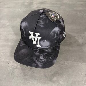 KTHLA Kill The Hype Los Angeles Dodgers Snapback Hat Black Bones Skull Skeleton